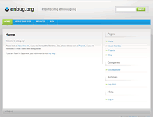 Tablet Screenshot of enbug.org